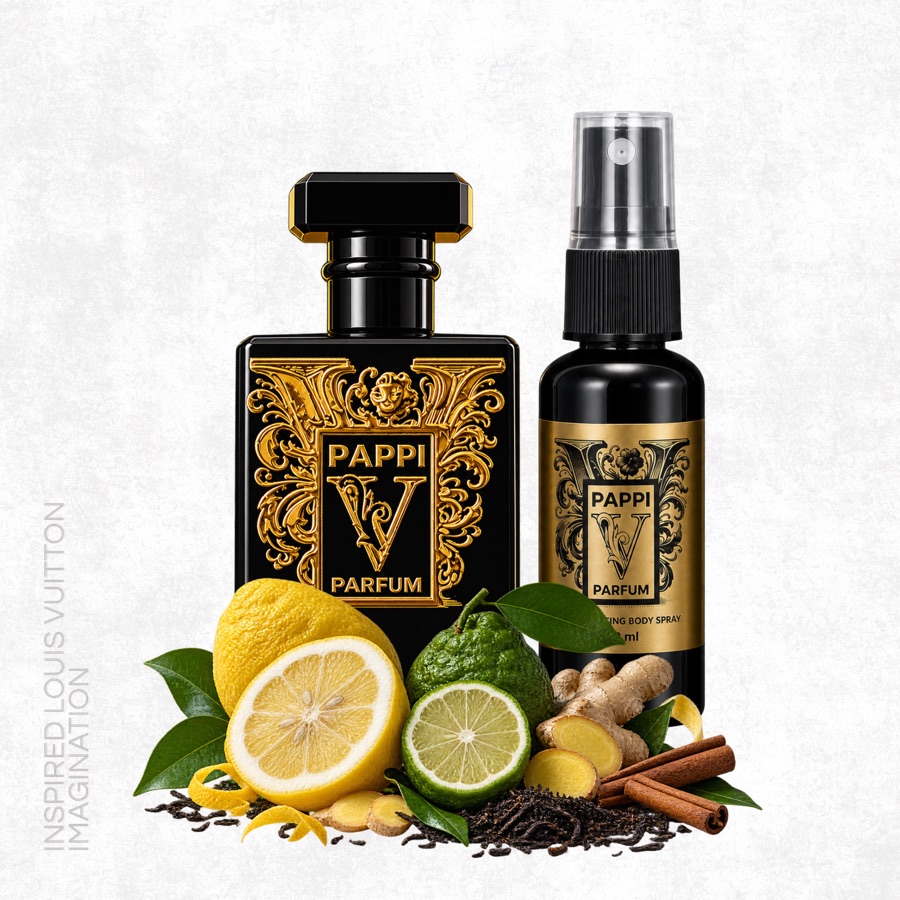 Pappi Imagination Parfum and Elixir with lemon, bergamot, ginger and tea